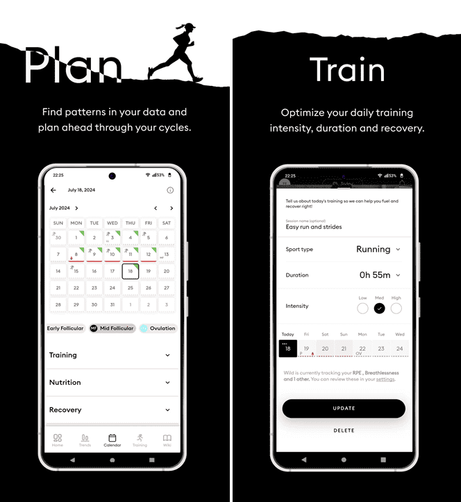 Wild Ai training and cycle planners dashboards