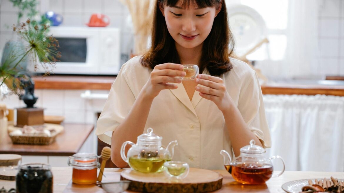 Woman Cycle Syncing With Tea