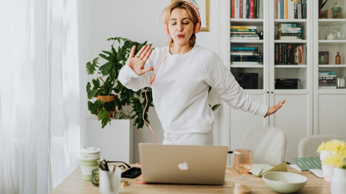 woman looking energize