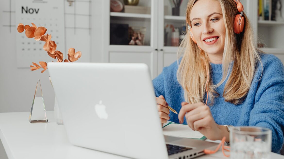 woman inspired to work