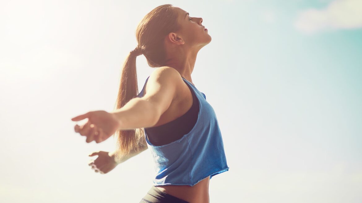 woman enjoying nature