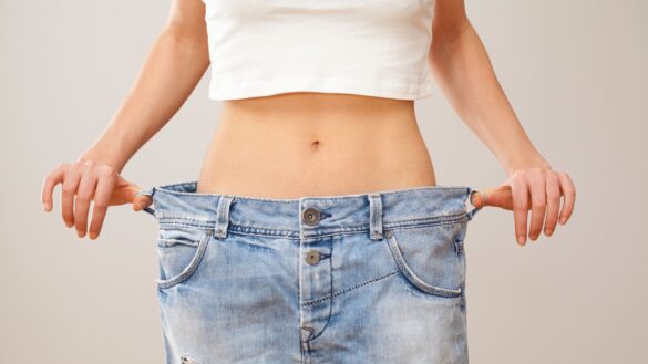 woman loosing weight