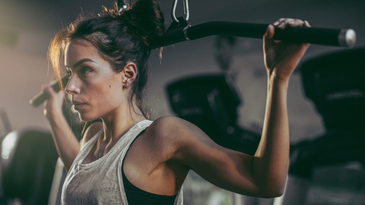 woman working out